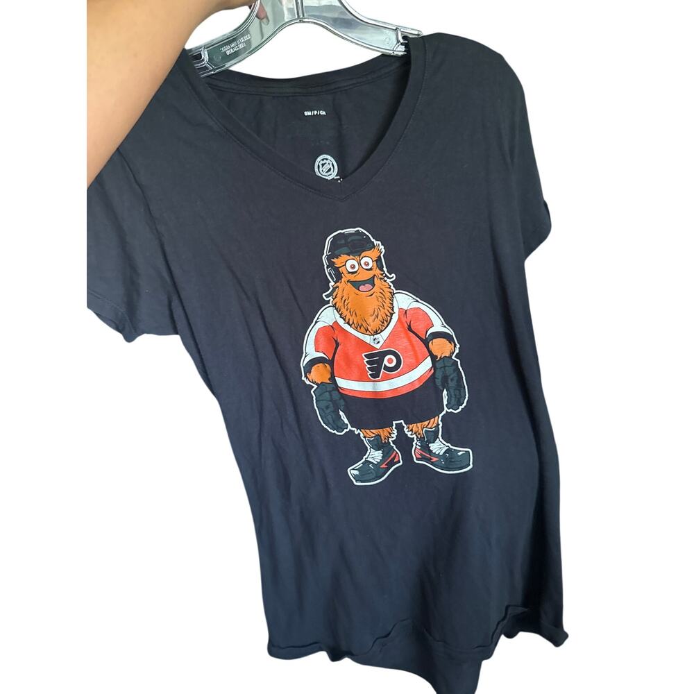 Philadelphia Flyers Gritty Graphic T-Shirt Fanatics NHL Black Size Small
